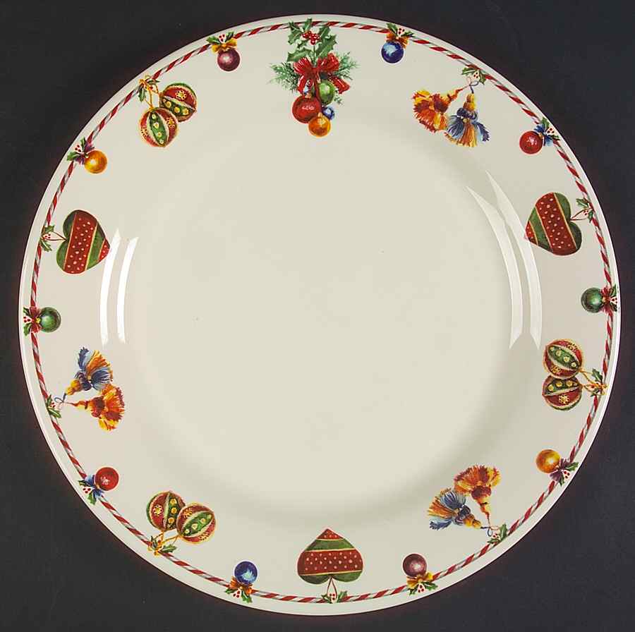 Joyeux Noel Dinner Plate by Faiencerie De Gien-1