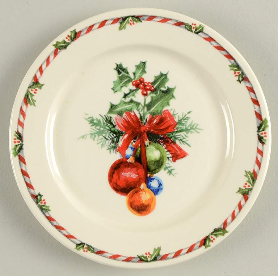 Joyeux Noel Wine Bottle Coaster by Faiencerie De Gien-1