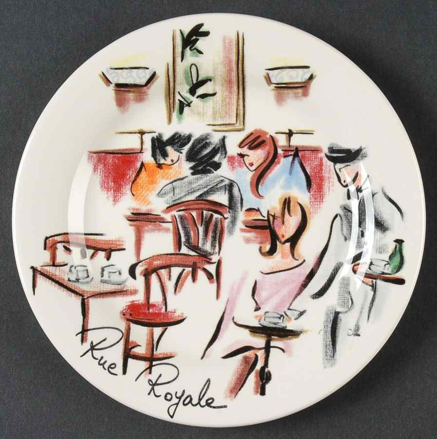 Joli Paris Bread & Butter Plate by Faiencerie De Gien-1