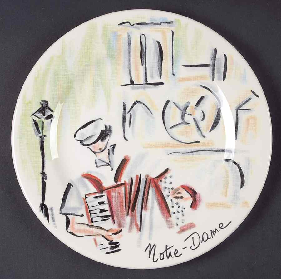 Joli Paris Salad/Dessert Plate by Faiencerie De Gien-1