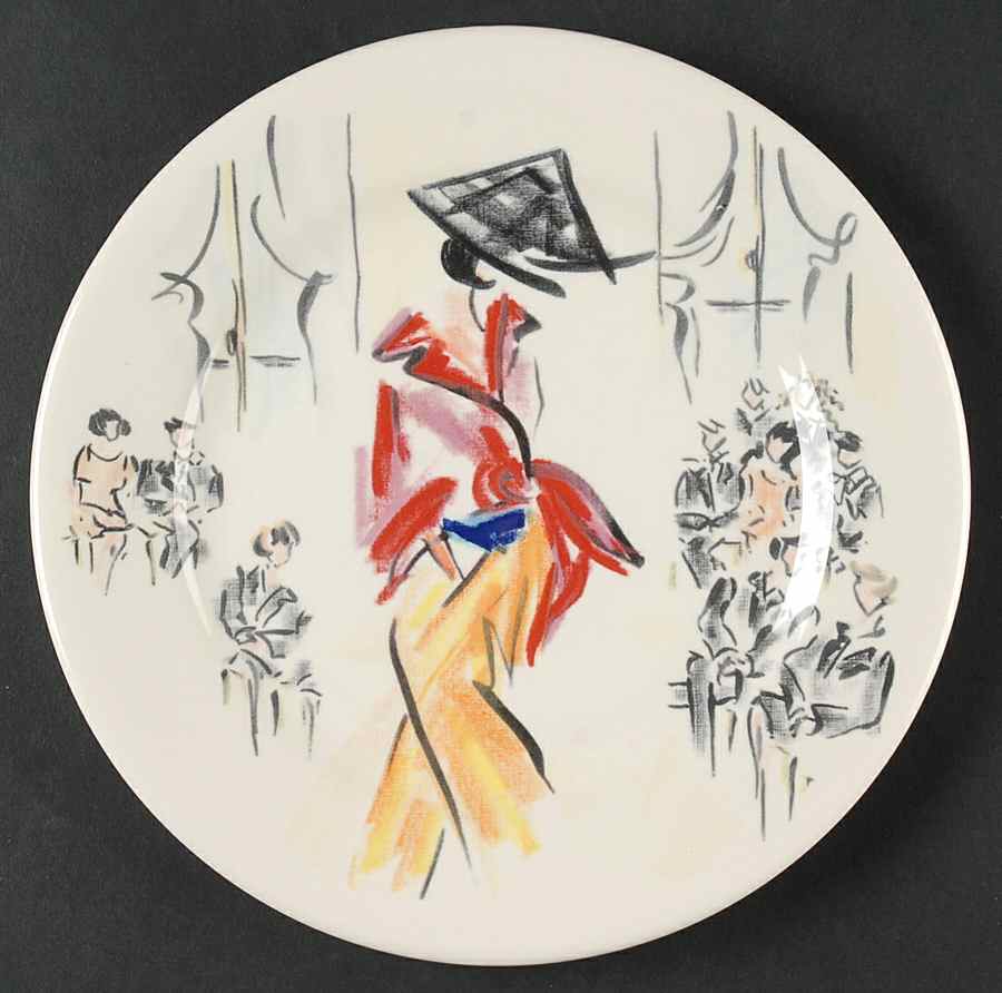 Joli Paris Salad/Dessert Plate by Faiencerie De Gien-1