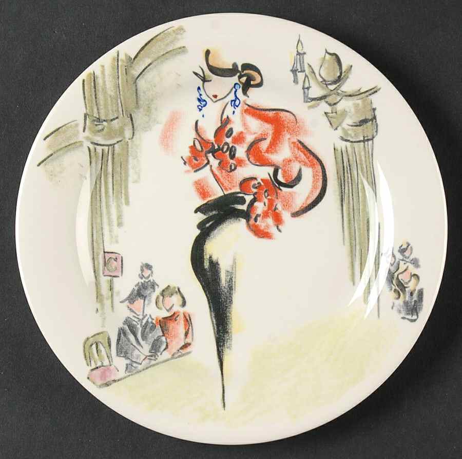 Joli Paris Bread & Butter Plate by Faiencerie De Gien-1