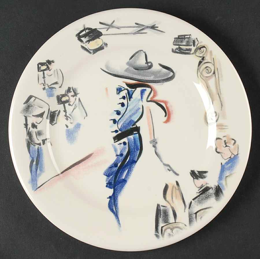 Joli Paris Salad/Dessert Plate by Faiencerie De Gien-1