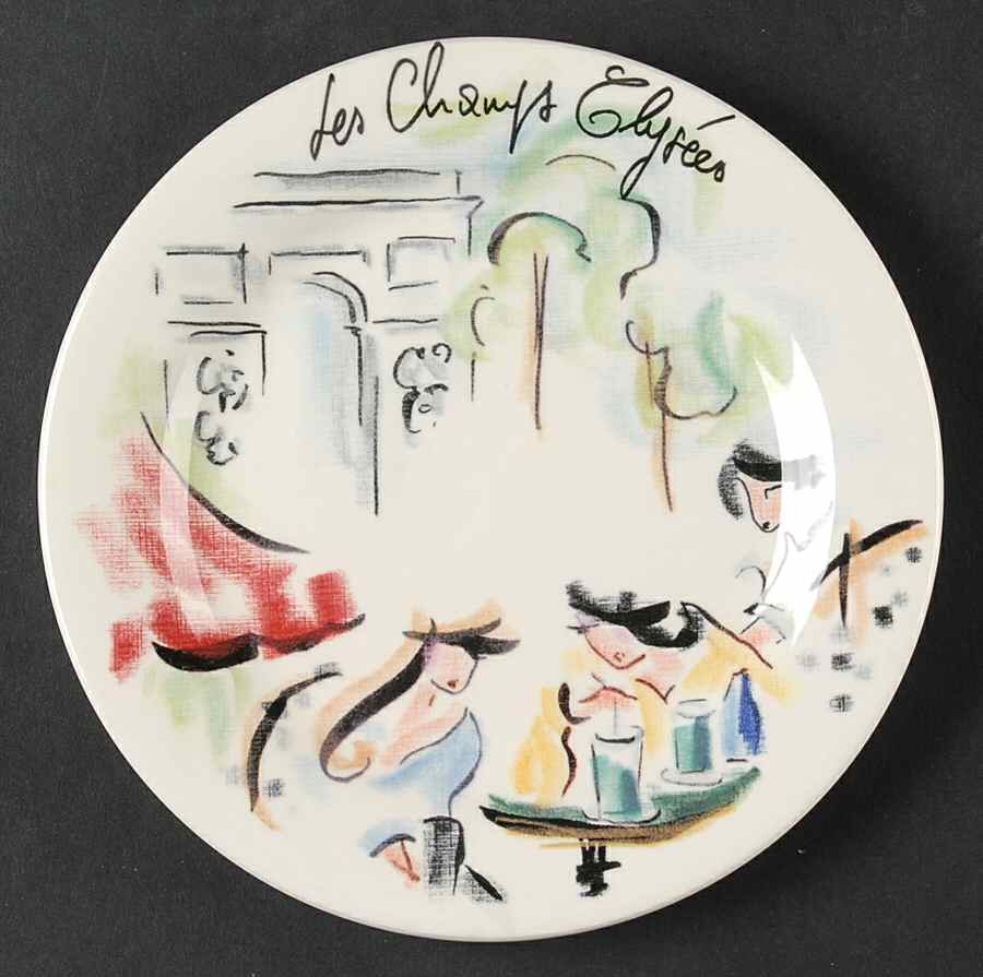 Joli Paris Bread & Butter Plate by Faiencerie De Gien-1
