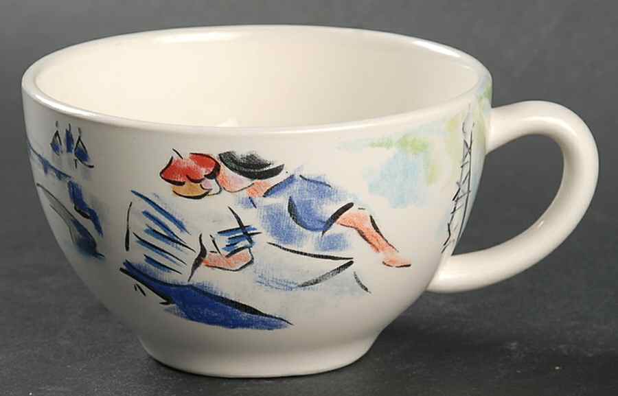 Joli Paris Flat Cup by Faiencerie De Gien-1