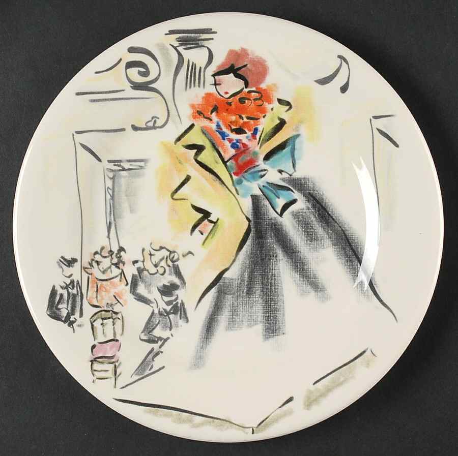 Joli Paris Salad/Dessert Plate by Faiencerie De Gien-1