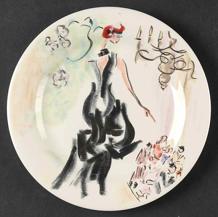 Joli Paris Bread & Butter Plate by Faiencerie De Gien-1