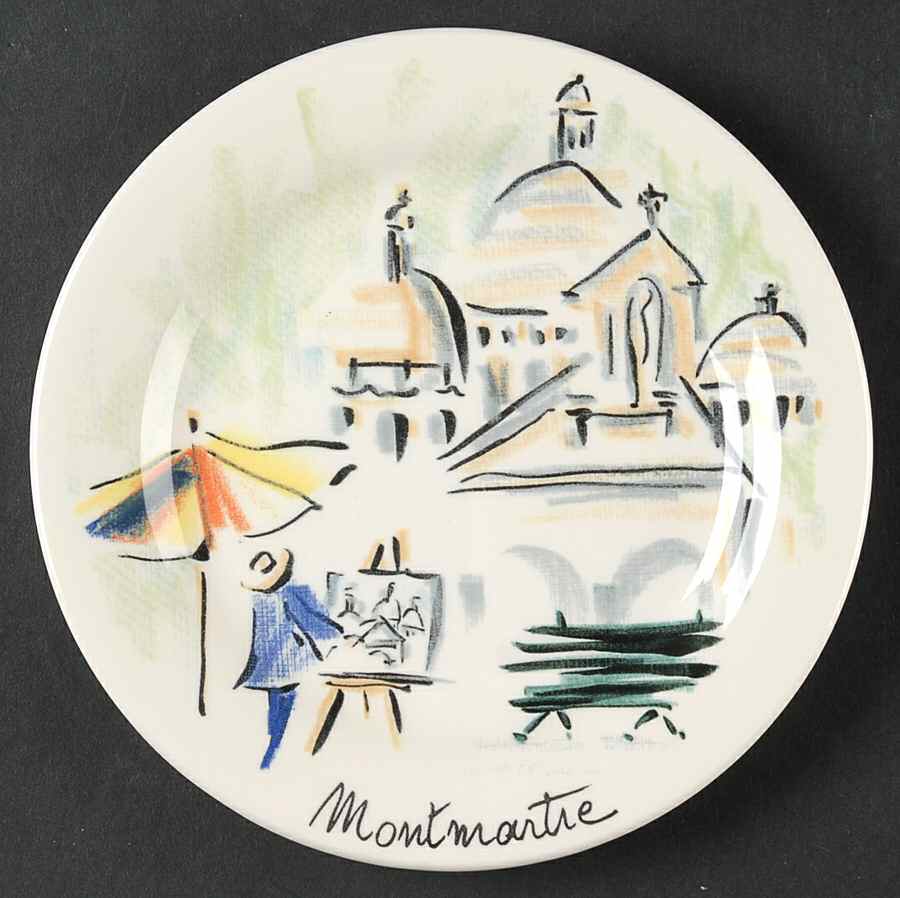 Joli Paris Bread & Butter Plate by Faiencerie De Gien-1
