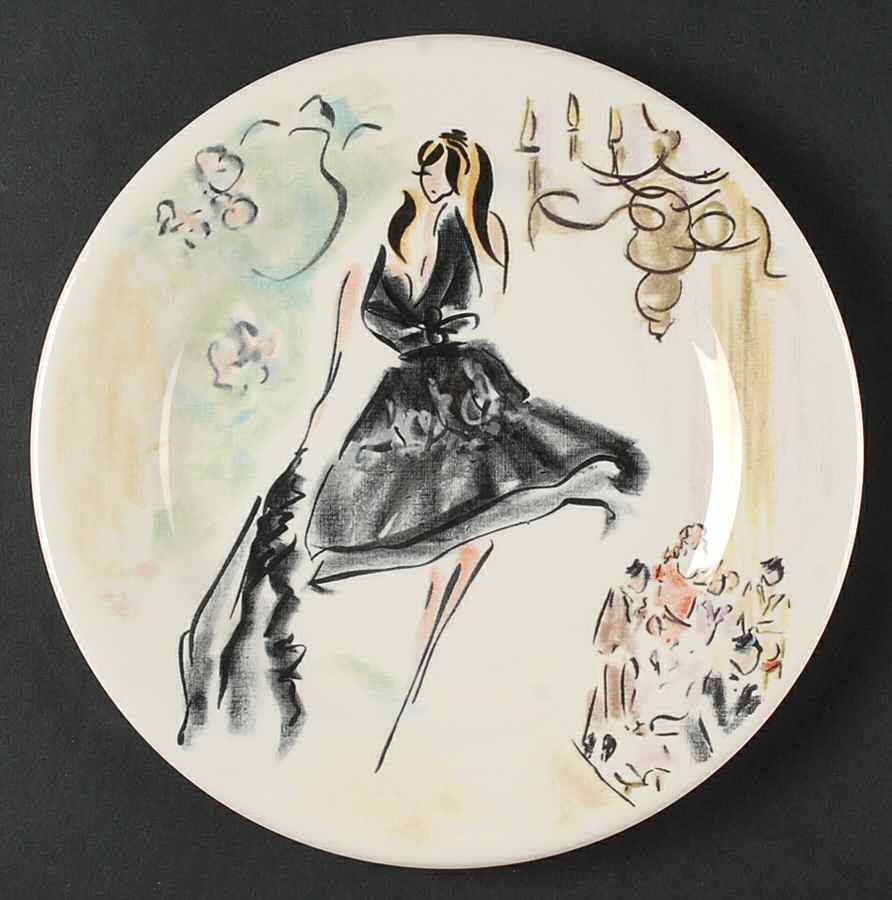 Joli Paris Salad/Dessert Plate by Faiencerie De Gien-1