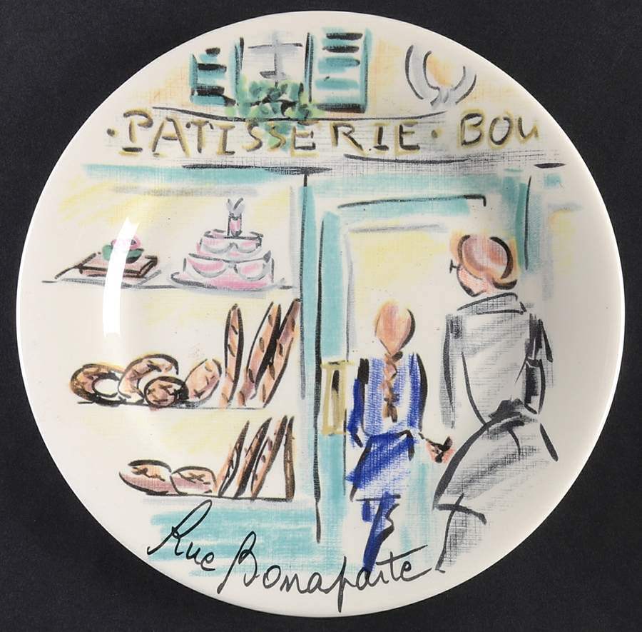 Joli Paris Bread & Butter Plate by Faiencerie De Gien-1
