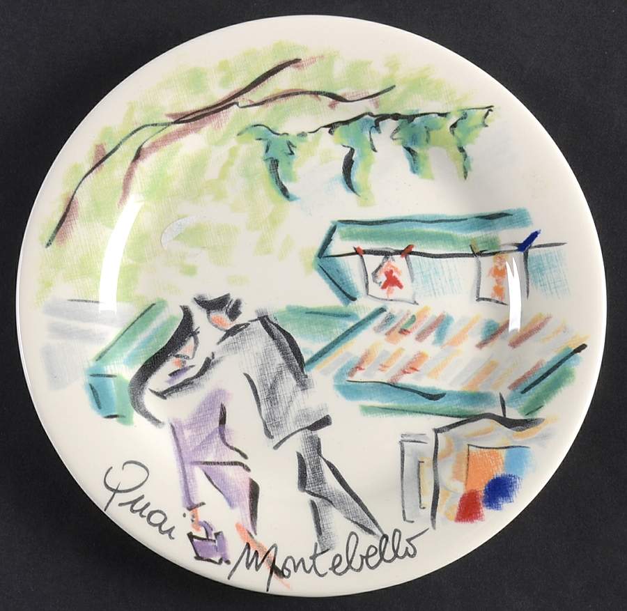 Joli Paris Bread & Butter Plate by Faiencerie De Gien-1