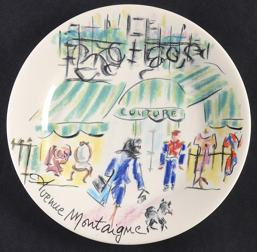 Joli Paris Bread & Butter Plate by Faiencerie De Gien-1