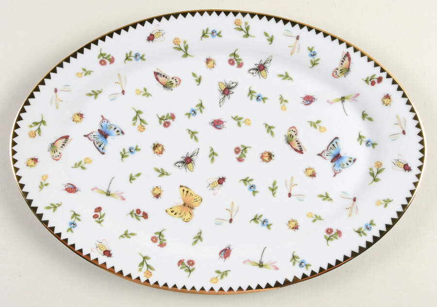 Primavera 14" Oval Serving Platter by Godinger-1