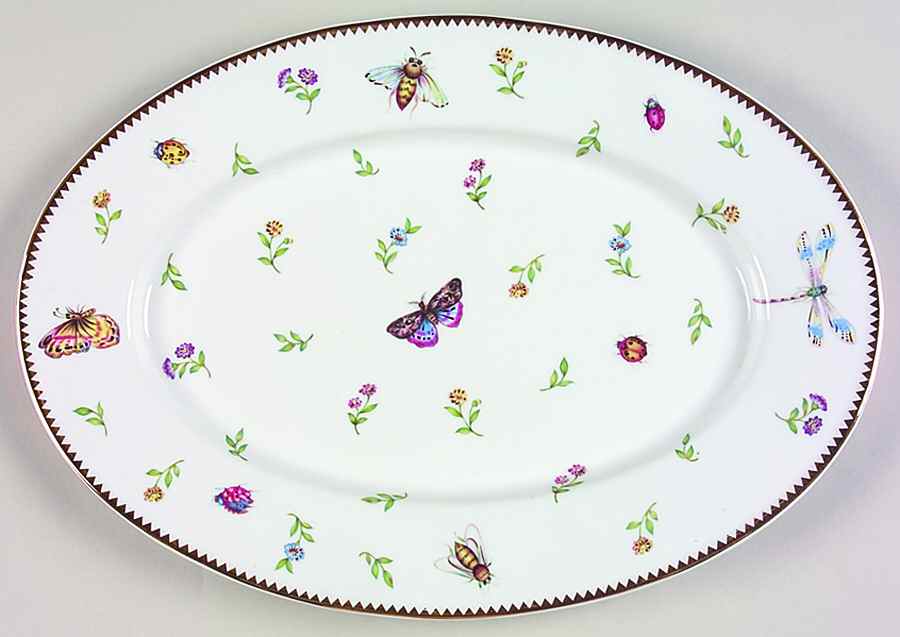 Primavera 14" Oval Serving Platter by Godinger-1