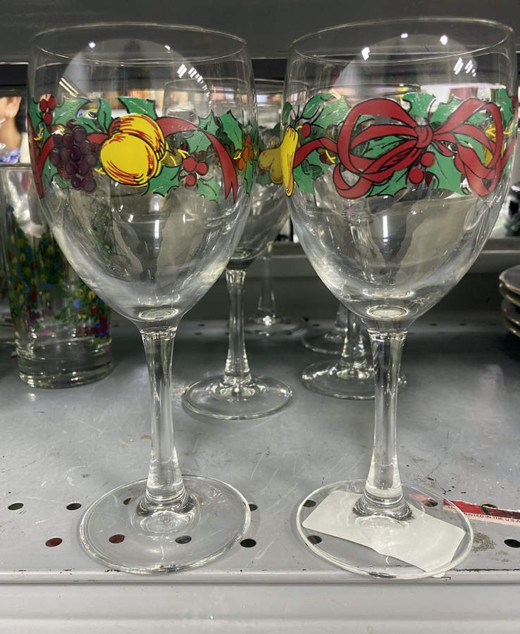 Twelve Days of Christmas Glassware Goblet by Gibson Designs-1