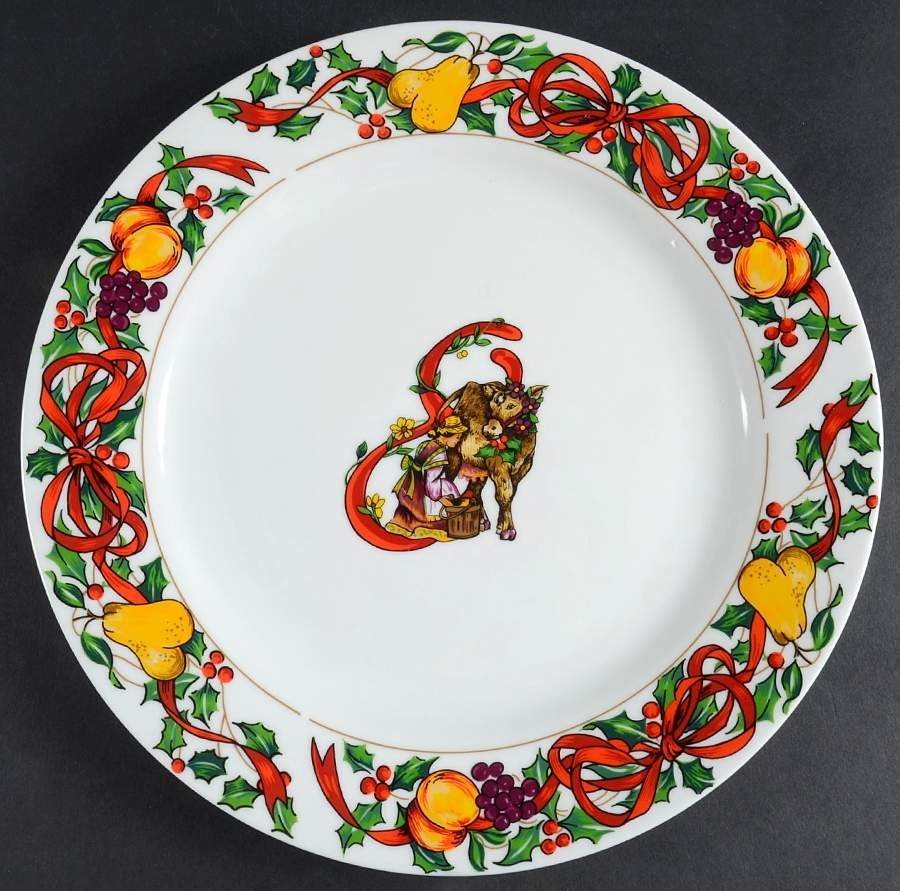 Twelve Days of Christmas Dinner Plate by Gibson Designs-1