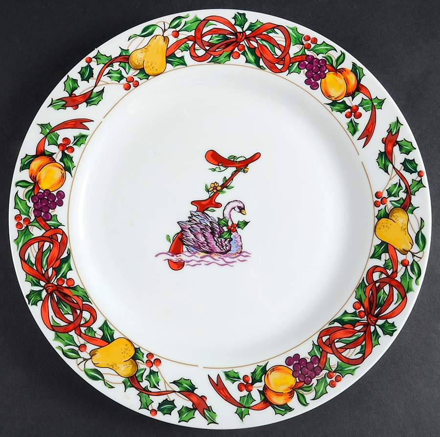 Twelve Days of Christmas Dinner Plate by Gibson Designs-1