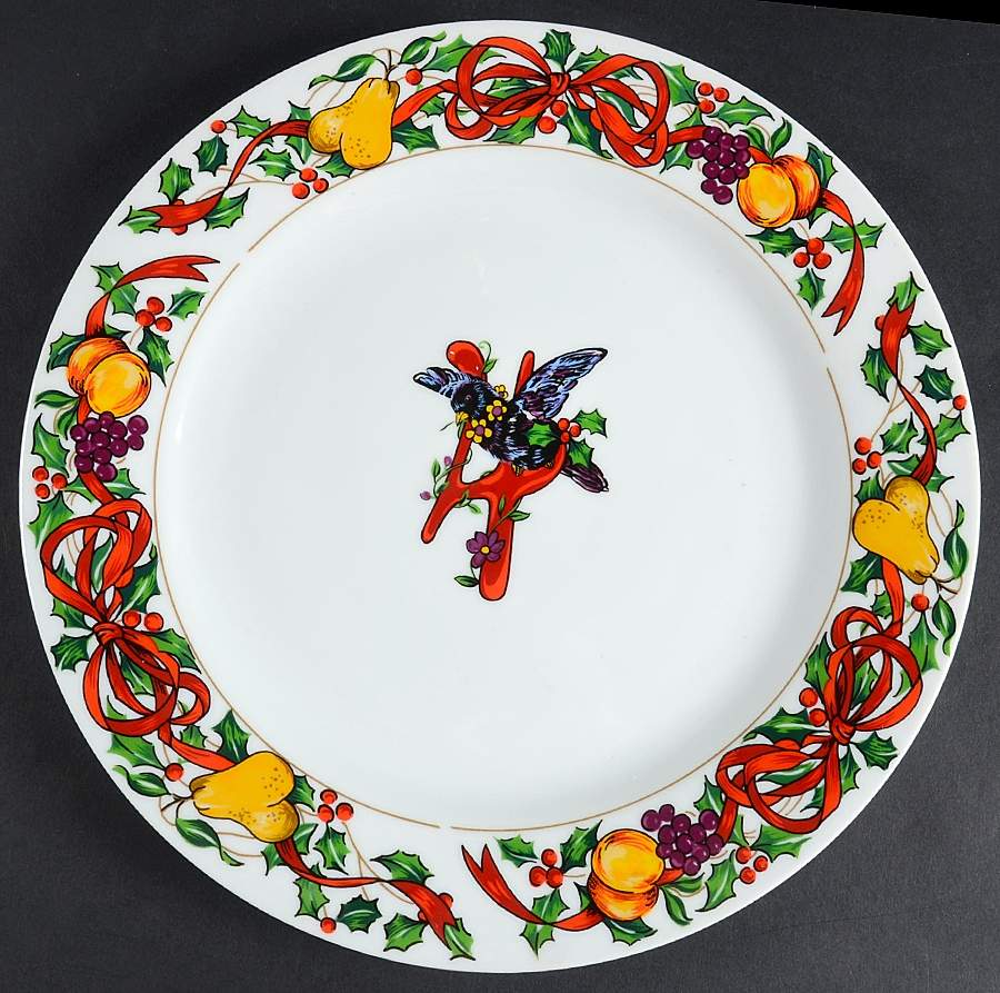 Twelve Days of Christmas Dinner Plate by Gibson Designs-1