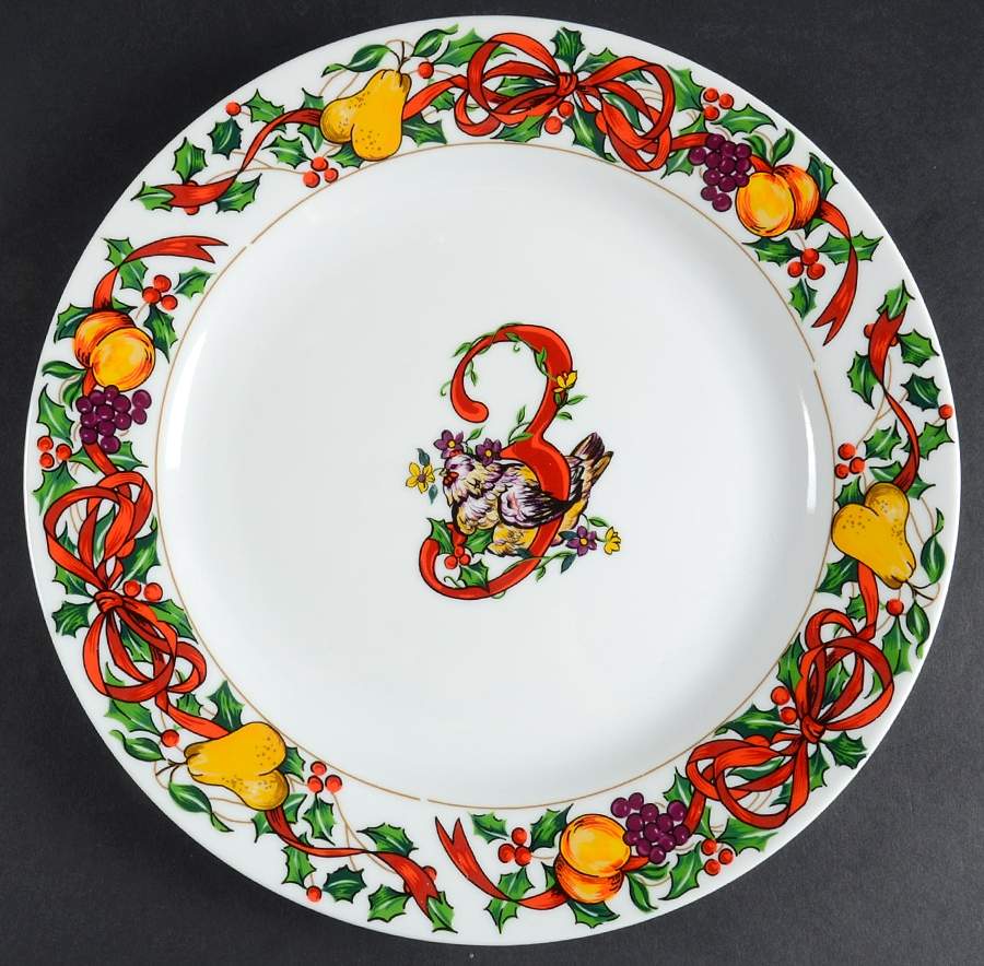 Twelve Days of Christmas Dinner Plate by Gibson Designs-1