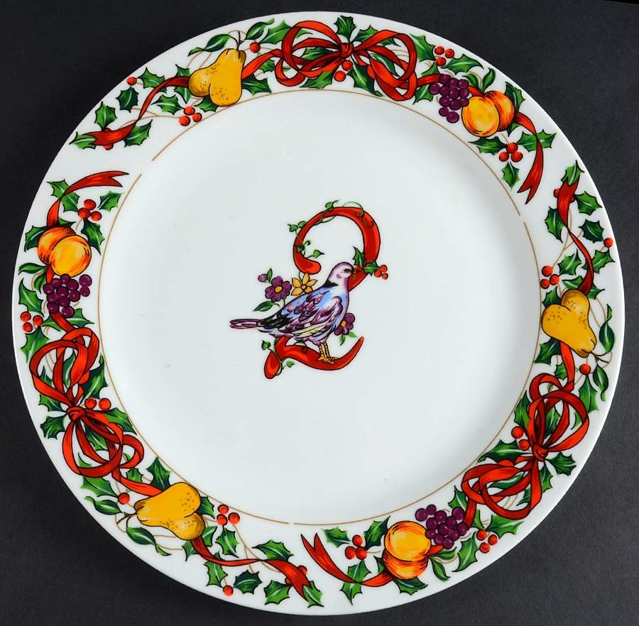 Twelve Days of Christmas Dinner Plate by Gibson Designs-1