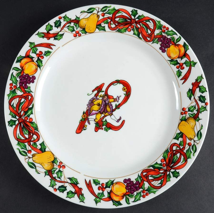 Twelve Days of Christmas Dinner Plate by Gibson Designs-1