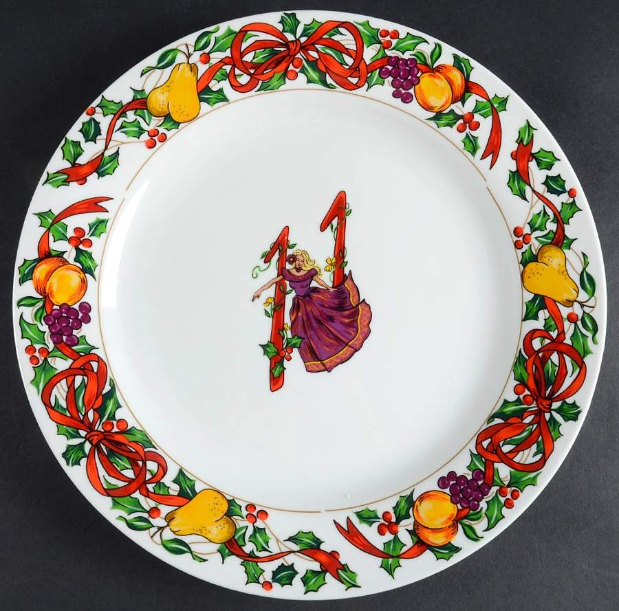 Twelve Days of Christmas Dinner Plate by Gibson Designs-1