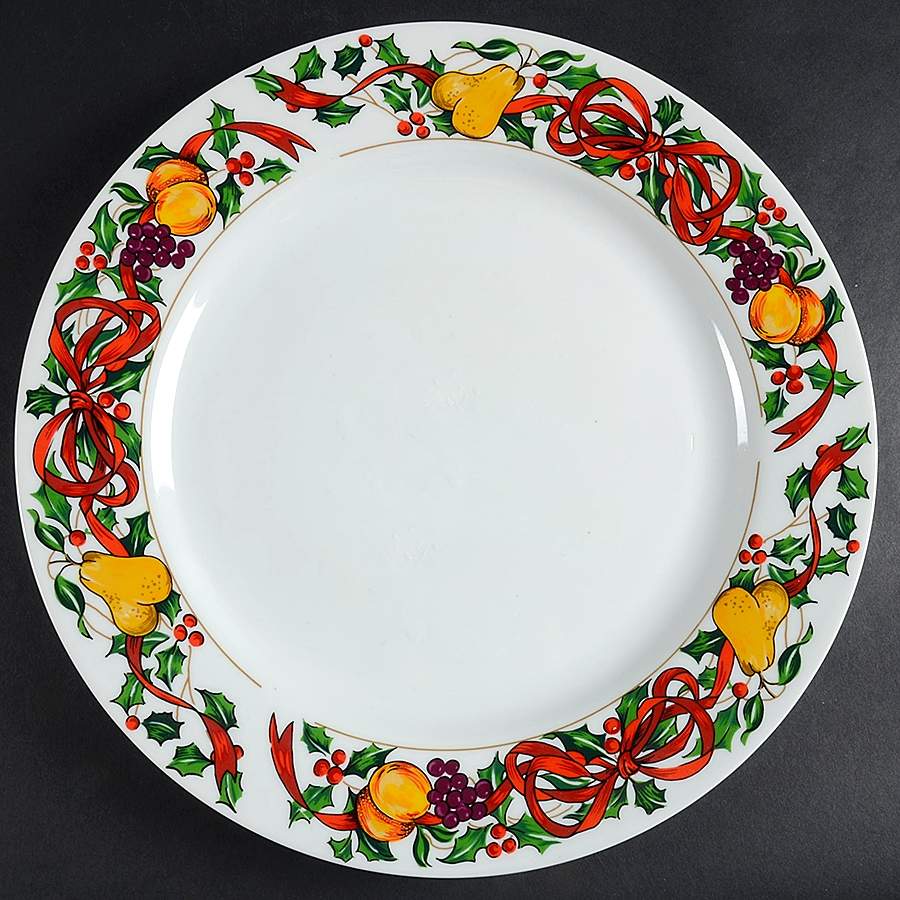 Twelve Days of Christmas 12" Chop Plate (Round Platter) by Gibson Designs-1