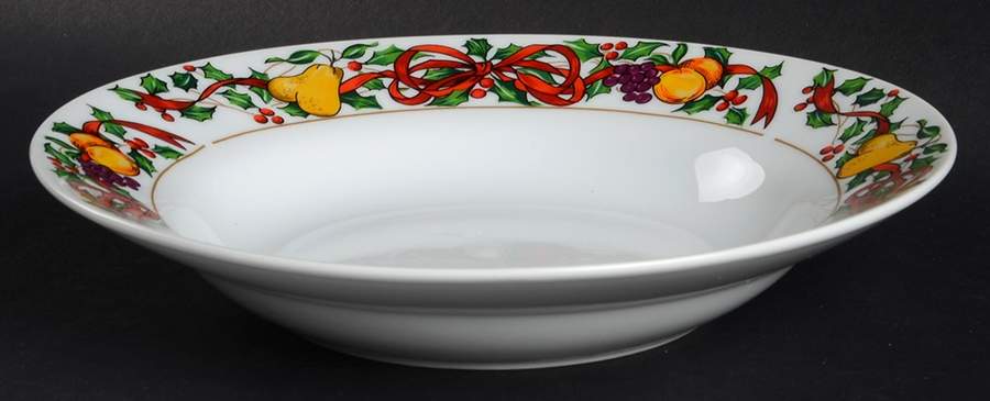 Twelve Days of Christmas Rim Soup Bowl by Gibson Designs-1