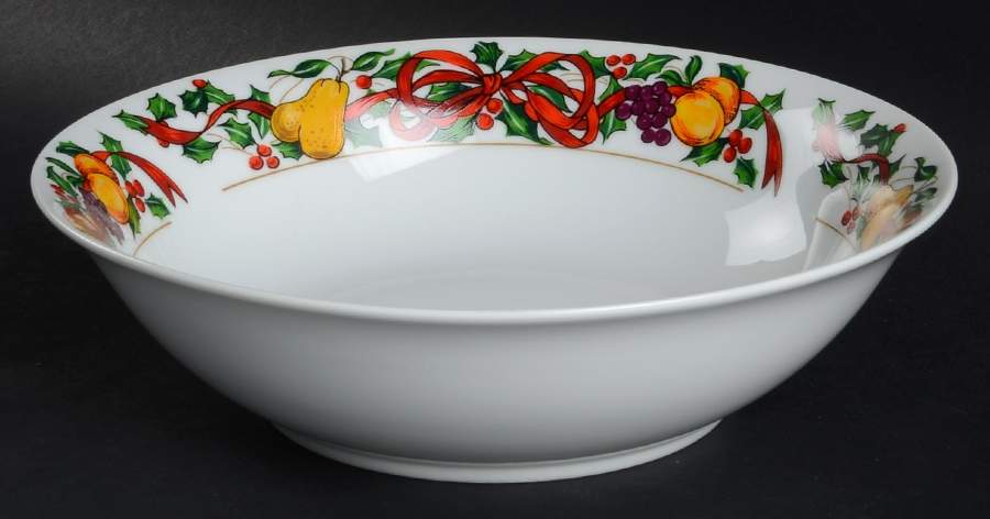 Twelve Days of Christmas 9" Round Vegetable Bowl by Gibson Designs-1