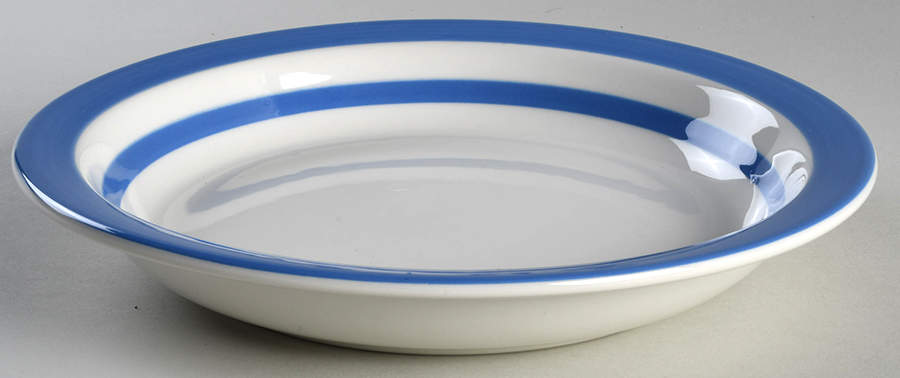 Cornish Blue White (Shield and TG Green Stamp) Pie Serving Plate by T G Green (England)-1