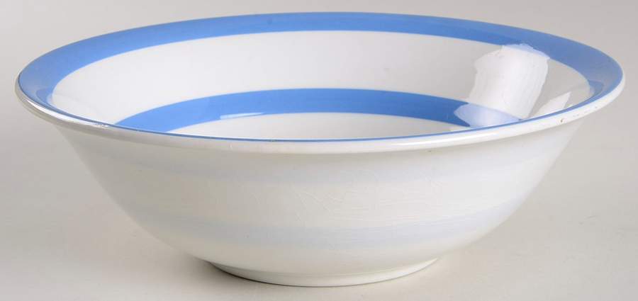 Cornish Blue White (Shield and TG Green Stamp) 8" Round Vegetable Bowl by T G Green (England)-1