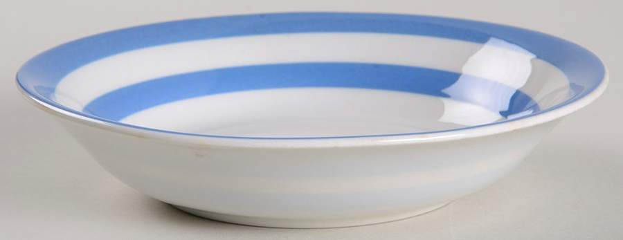 Cornish Blue White (Shield and TG Green Stamp) Fruit/Dessert (Sauce) Bowl by T G Green (England)-1