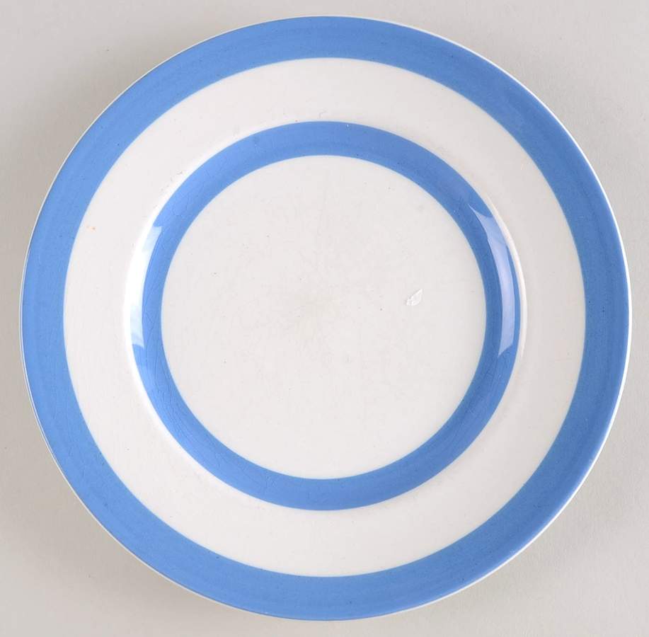 Cornish Blue White (Shield and TG Green Stamp) Salad Plate by T G Green (England)-1