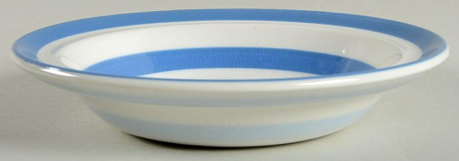 Cornish Blue White (Shield and TG Green Stamp) Rim Cereal Bowl by T G Green (England)-1