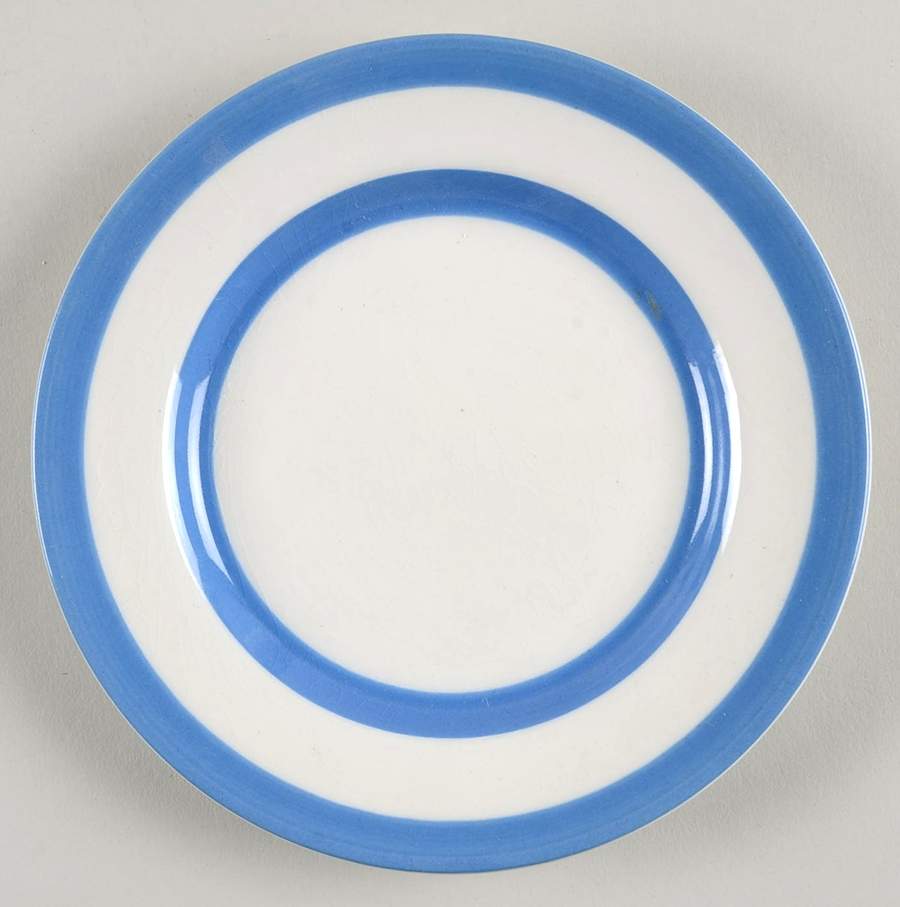 Cornish Blue White (Shield and TG Green Stamp) Bread & Butter Plate by T G Green (England)-1