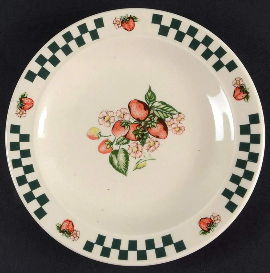 Strawberry Fields Bread & Butter Plate by Gibson Designs-1