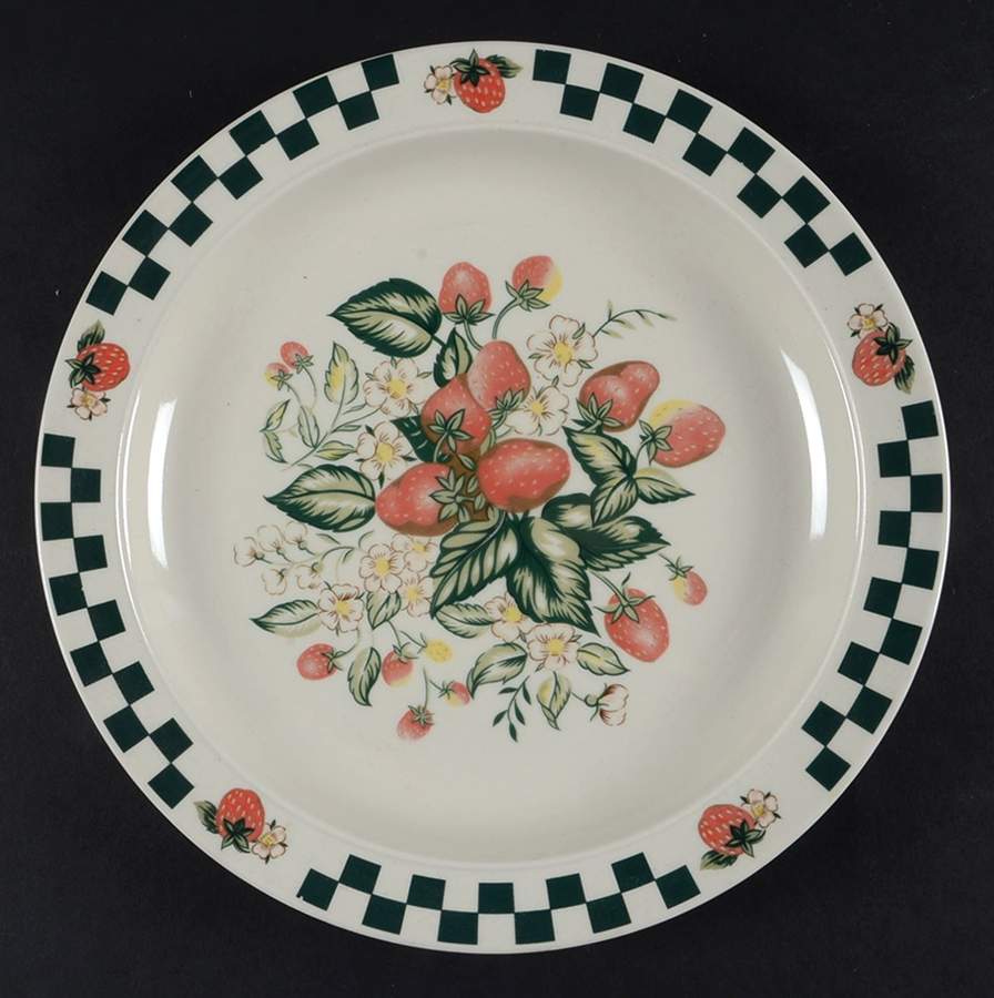 Strawberry Fields Dinner Plate by Gibson Designs-1