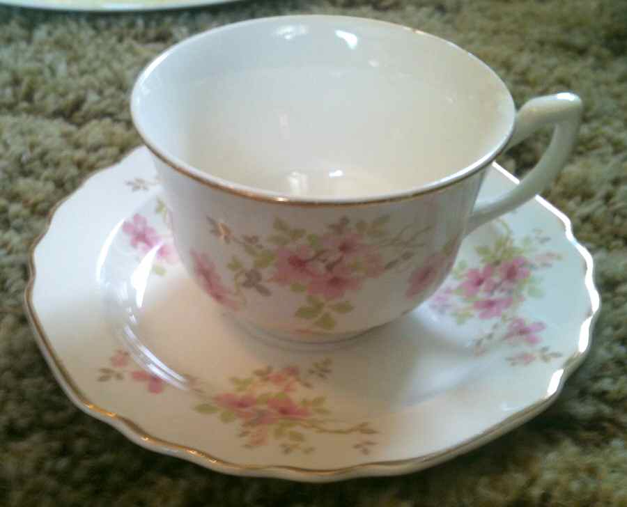 296a Flat Cup & Saucer Set by WS George-1