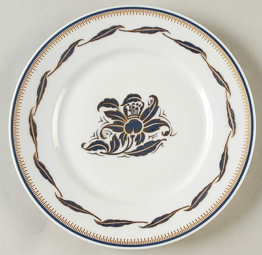 Orchidea Blue Salad Plate by Ginori 1735-1