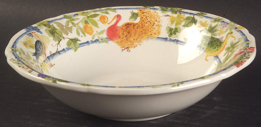 Villa Medicis Soup/Cereal Bowl by Faiencerie De Gien-1