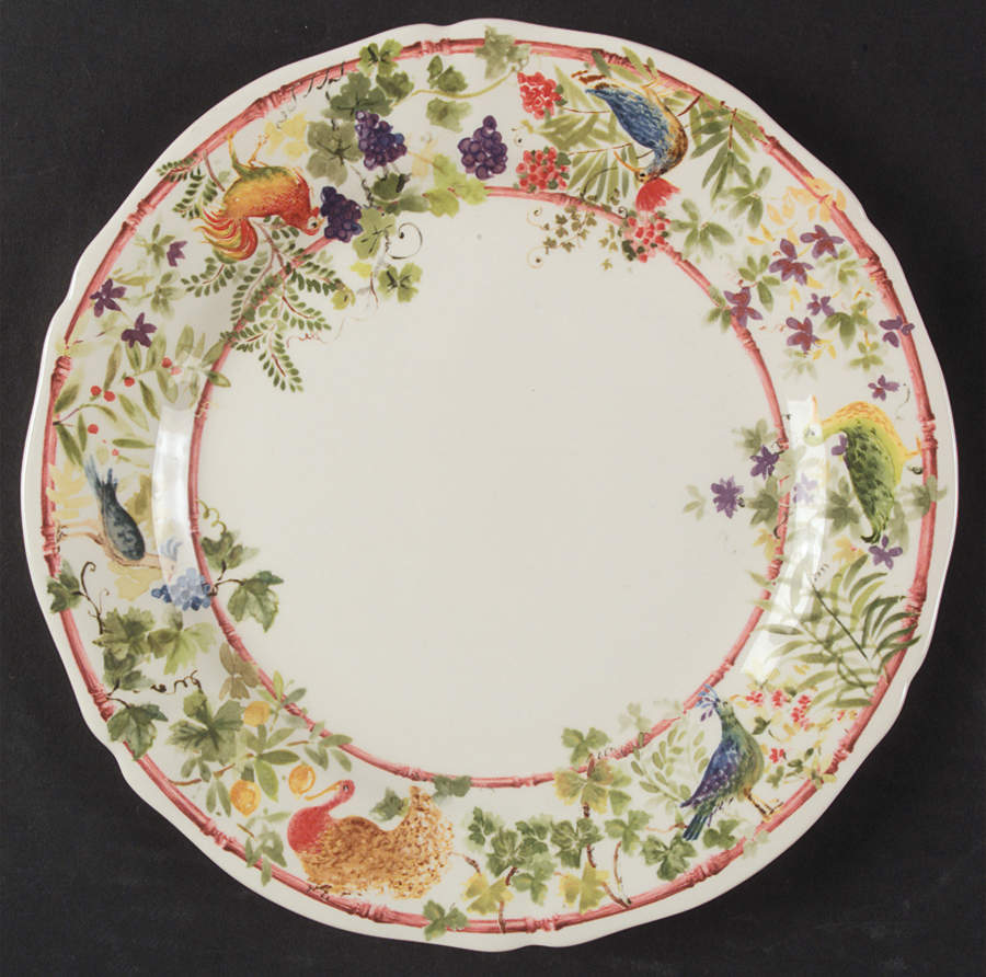 Villa Medicis Dessert Luncheon Plate by Faiencerie De Gien-1