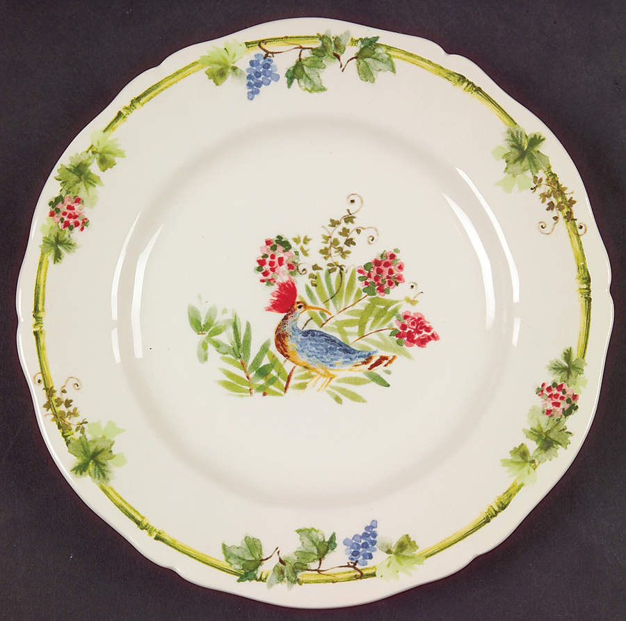 Villa Medicis Bread & Butter/Canape Plate by Faiencerie De Gien-1