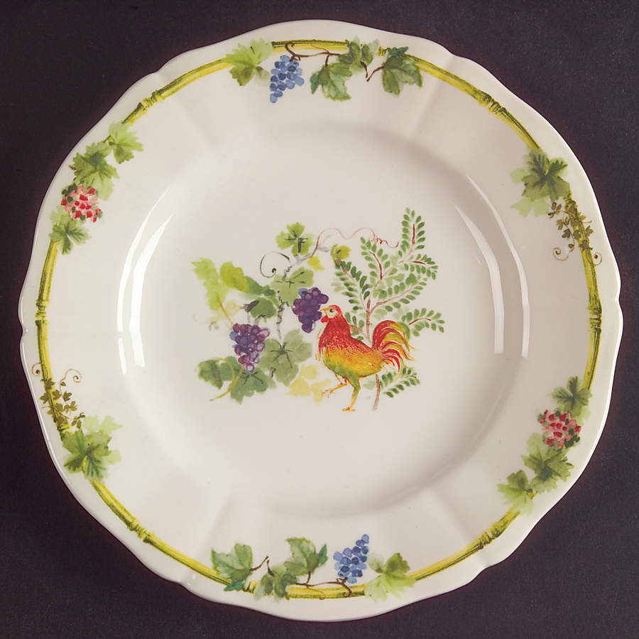 Villa Medicis Bread & Butter/Canape Plate by Faiencerie De Gien-1