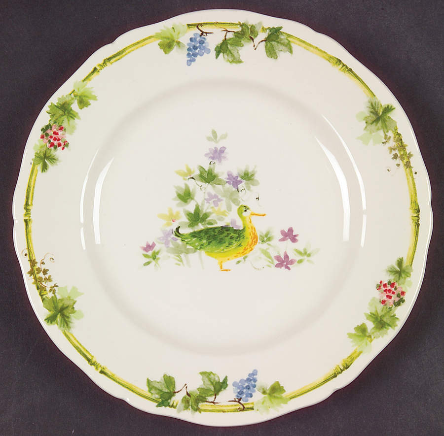 Villa Medicis Bread & Butter/Canape Plate by Faiencerie De Gien-1