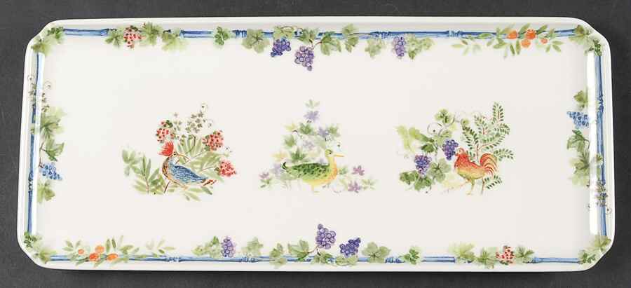 Villa Medicis Oblong Tray 14" by Faiencerie De Gien-1
