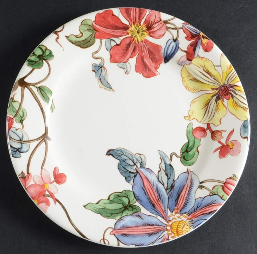 Clematis Dessert Luncheon Plate by Faiencerie De Gien-1
