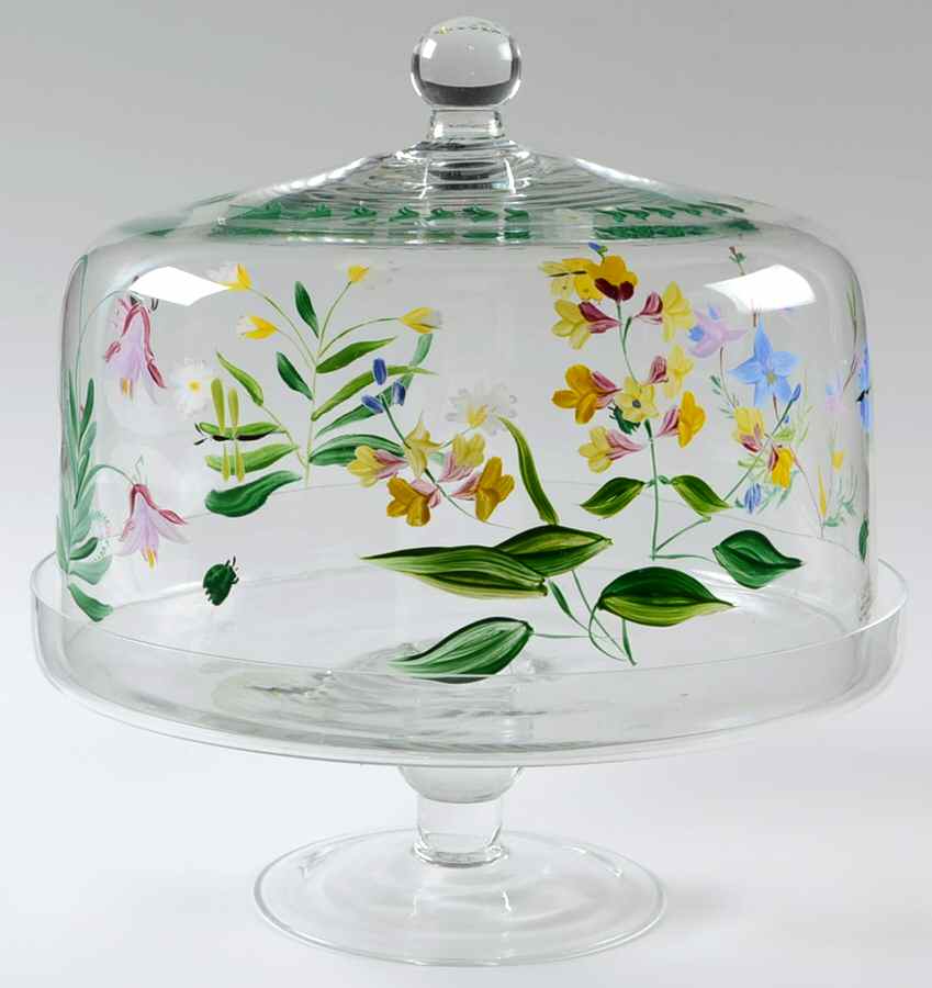 9473 Glassware Cake Plate with Dome by Godinger-1