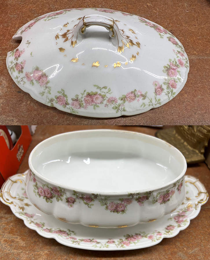 GDA285 Gravy Boat w/Attached Underplate & Lid by Gerard, Dufraisseix & Abbot-1