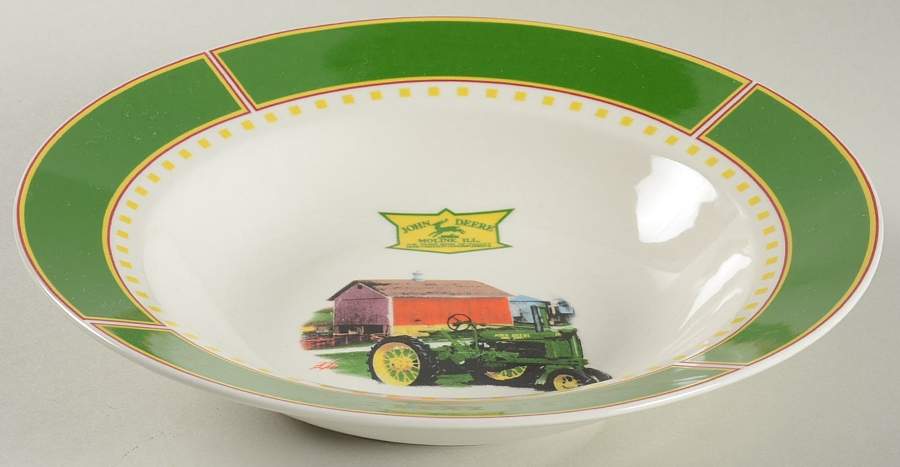 John Deere Memories Large Rim Soup Bowl by Gibson Designs-1