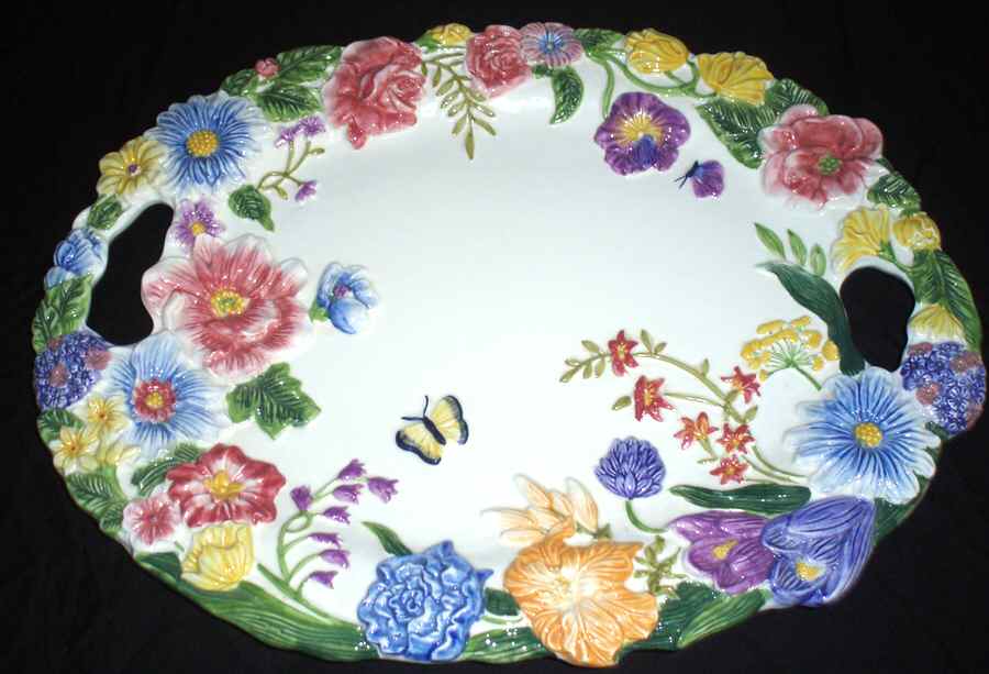GAN13 14" Oval Serving Platter by Ganz-1
